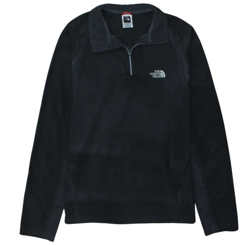 The North Face Black Fleece Jumper Men's Small Quarter Zip Embroidered Logo Pullover Top sold by Vintage Club
