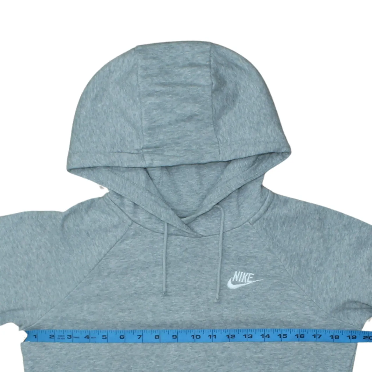 Nike Grey Pullover Hoodie Men's XSmall Embroidered Swoosh Logo Front Pocket Sweatshirt sold by Vintage Club product image thumbnail 5
