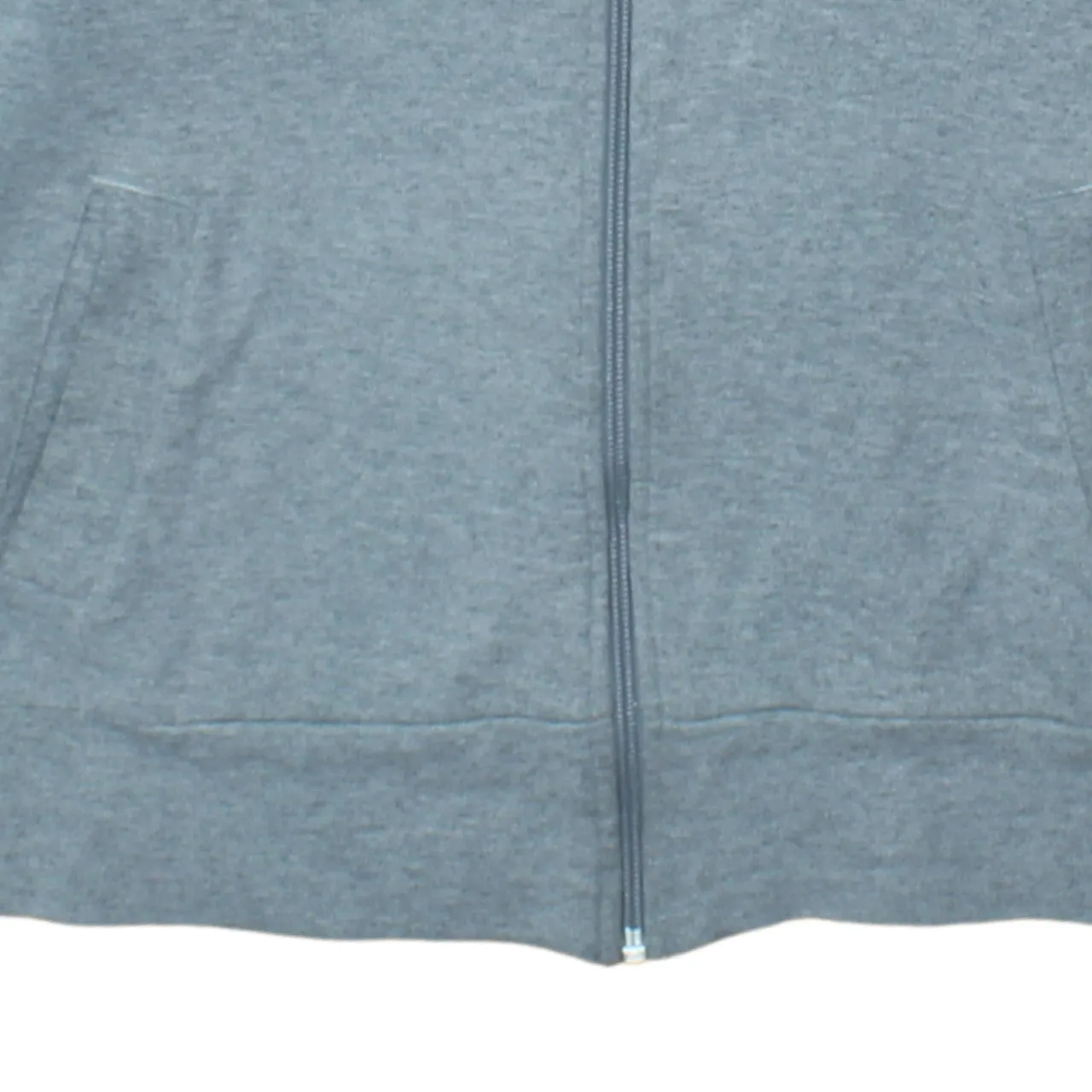 Adidas Grey Full Zip Hoodie Women’s XLarge Pink Three Stripe Sleeves Embroidered Logo Top sold by Vintage Club product image thumbnail 4