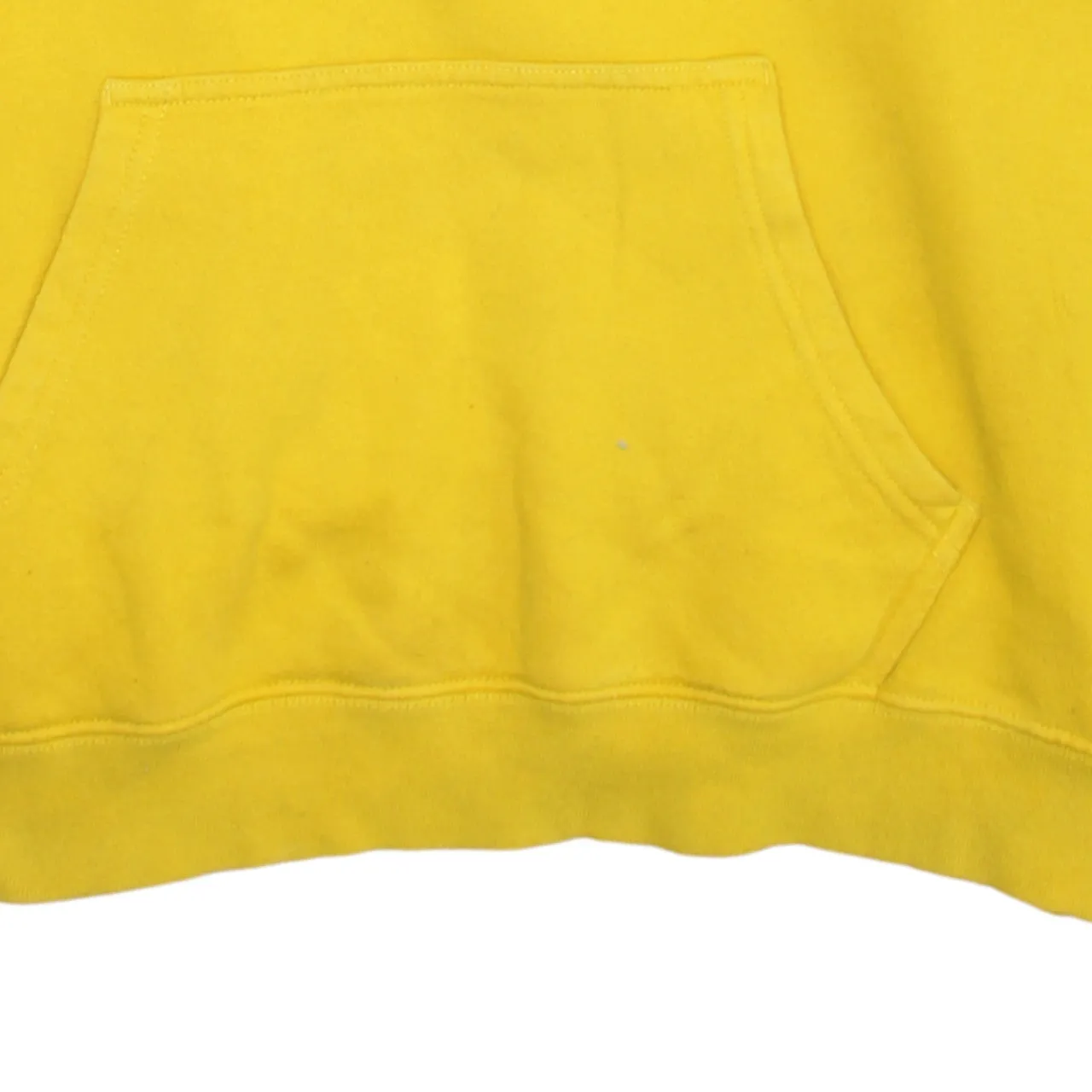 Champion Yellow Hoodie Women's Large Printed Script Logo Front Pocket Pullover Sweatshirt sold by Vintage Club product image thumbnail 4