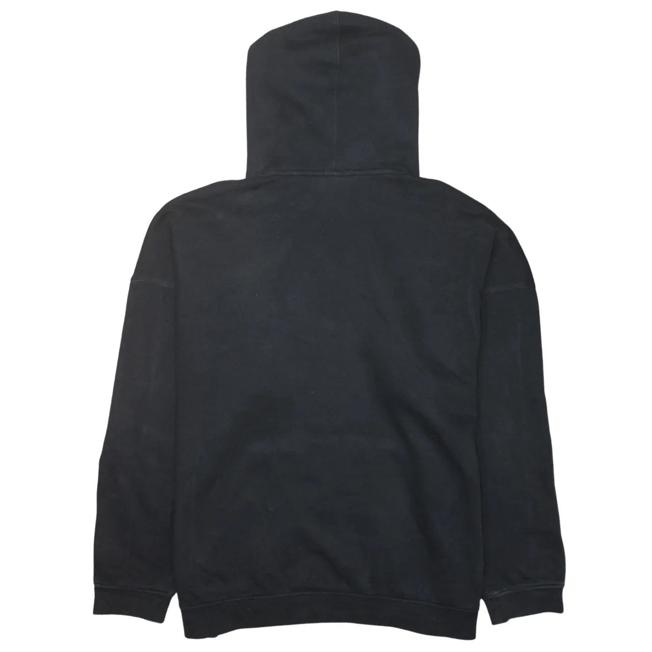 Adidas Black Hoodie Men's Large Trefoil Embroidered Logo Three Stripe Sleeve Pullover Sweatshirt sold by Vintage Club product image thumbnail 2