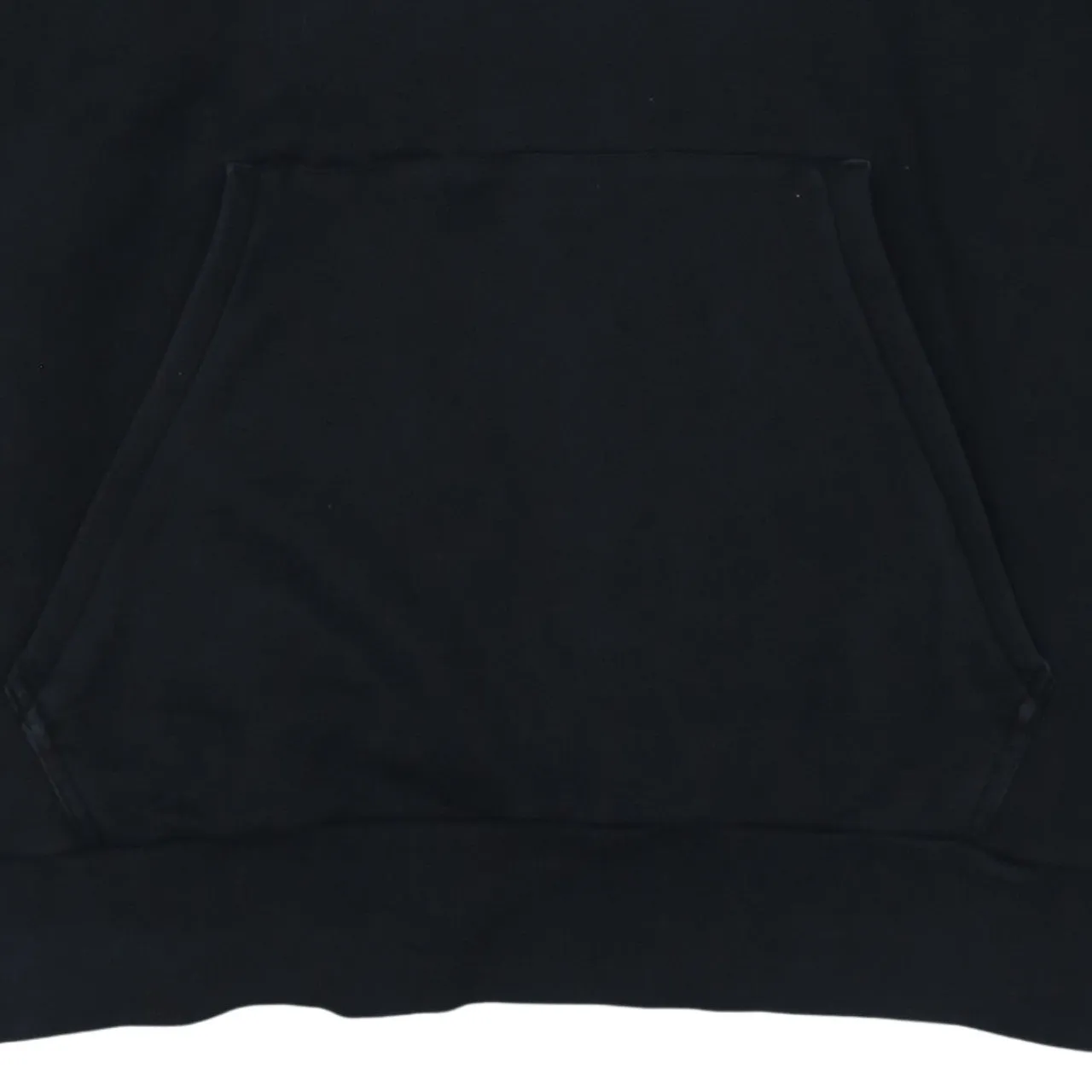 Adidas Black Hoodie Women’s Large Printed Logo Front Pocket Pullover Sweatshirt sold by Vintage Club product image thumbnail 4