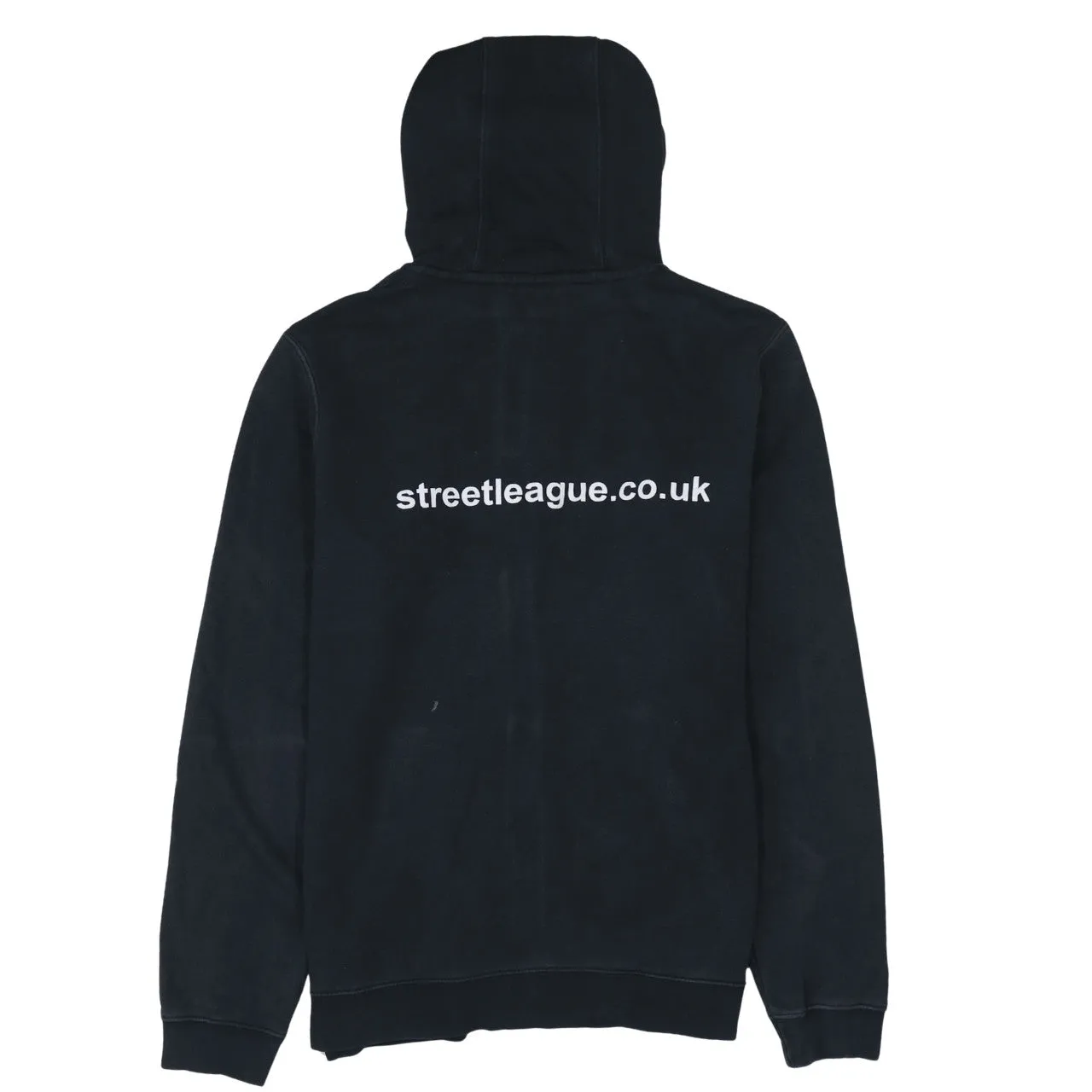 Nike Black Full Zip Hoodie Women's Medium Embroidered Swoosh Street League Sweatshirt sold by Vintage Club product image thumbnail 2