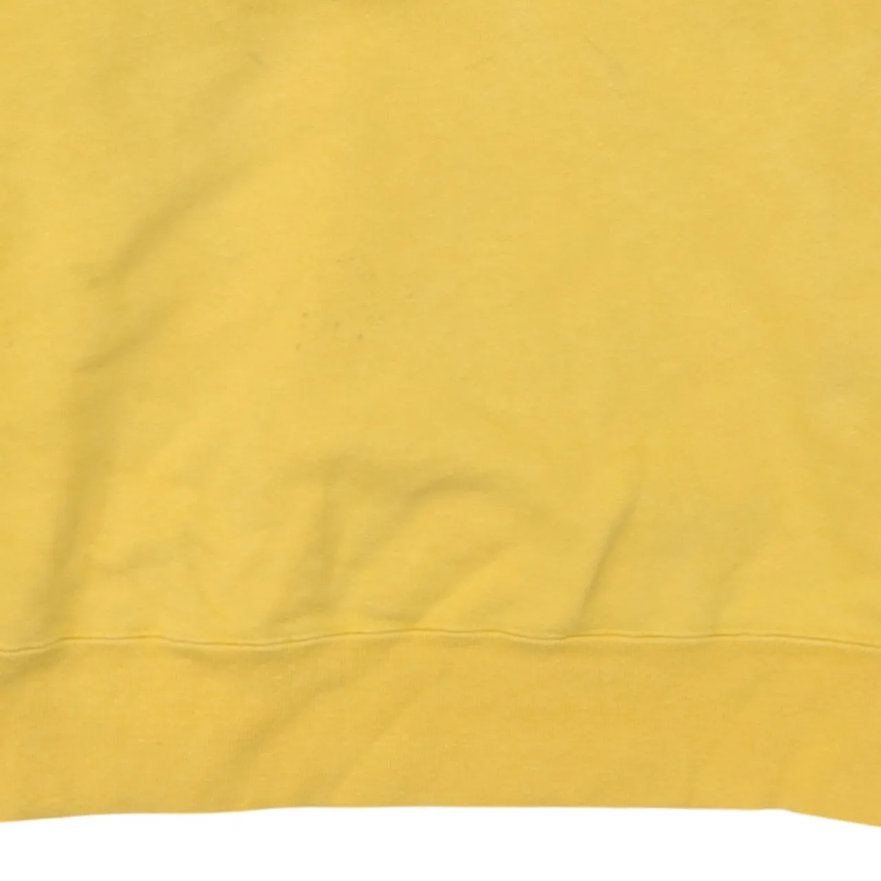 Champion Yellow Sweatshirt Men's Large Embroidered Chest Logo Ribbed Cuffs Pullover Fleece Top sold by Vintage Club product image thumbnail 4