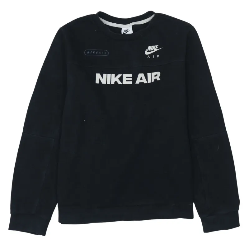 Nike Black Sweatshirt Women's XLarge Nike Air Printed Logo Crewneck Pullover Top made by Nike