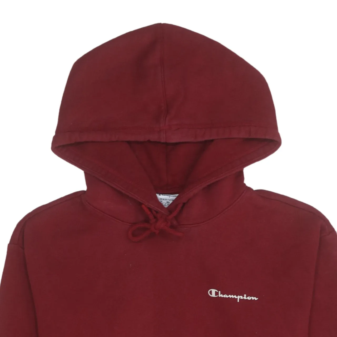 Champion Burgundy Red Hoodie Men's Medium Embroidered Logo Front Pocket Pullover Sweatshirt sold by Vintage Club product image thumbnail 3