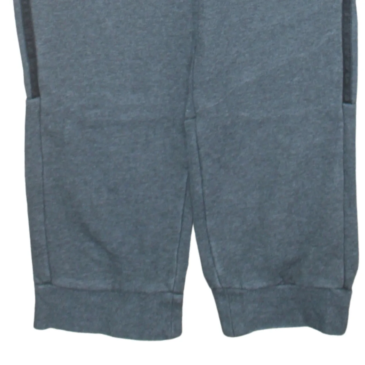 Adidas Dark Grey Joggers Men's Medium Elastic Waist Logo Side Stripe Sweatpants sold by Vintage Club product image thumbnail 4