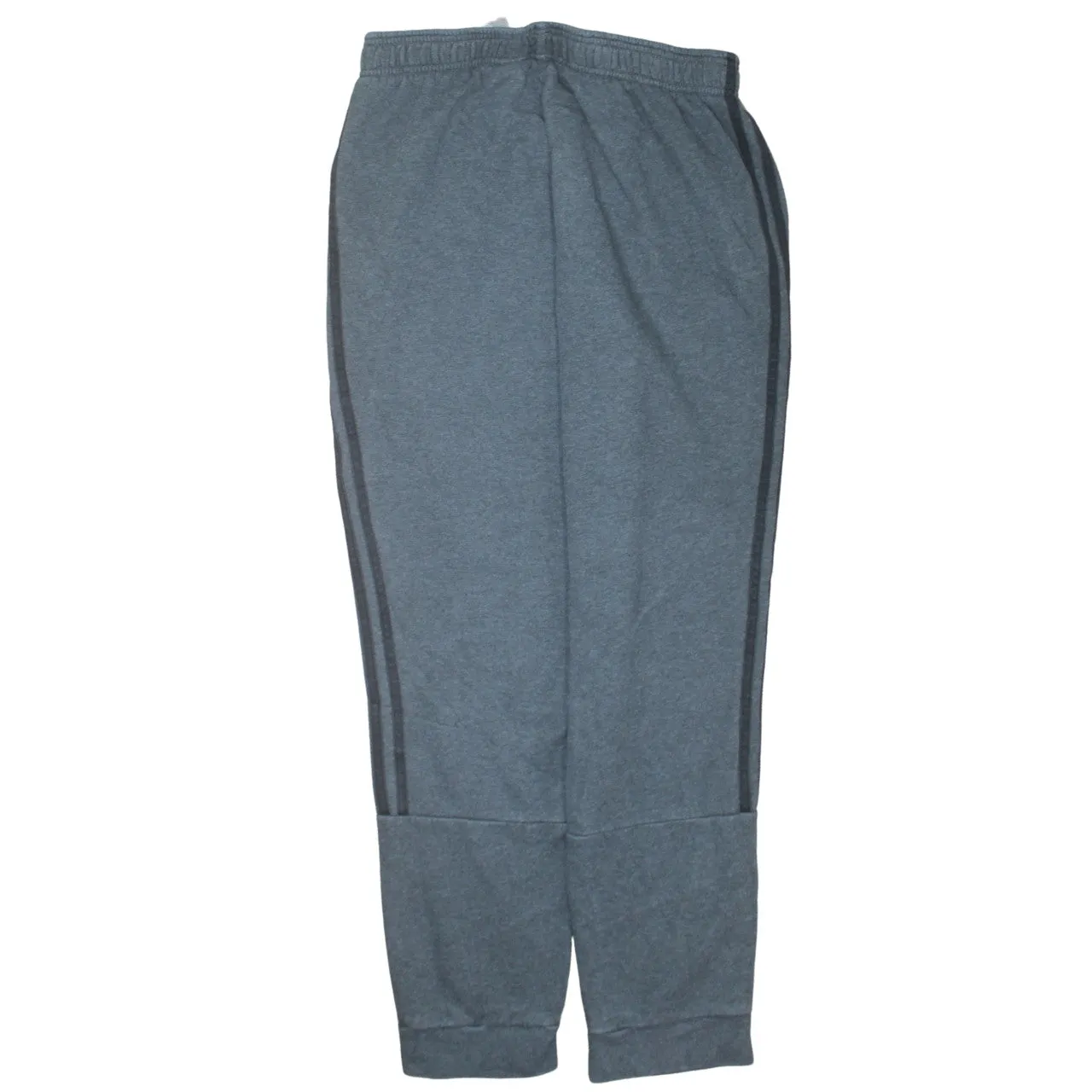 Adidas Dark Grey Joggers Men's Medium Elastic Waist Logo Side Stripe Sweatpants sold by Vintage Club product image thumbnail 2