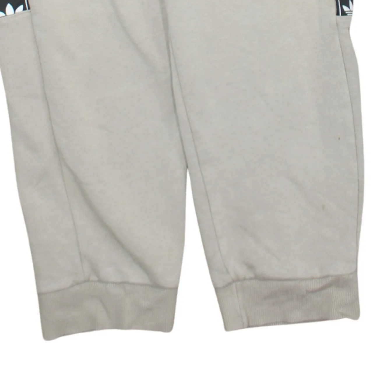 Adidas Beige Cream Joggers Men's Large Trefoil Tape Side Stripes Zip Pockets Sweatpants sold by Vintage Club product image thumbnail 4