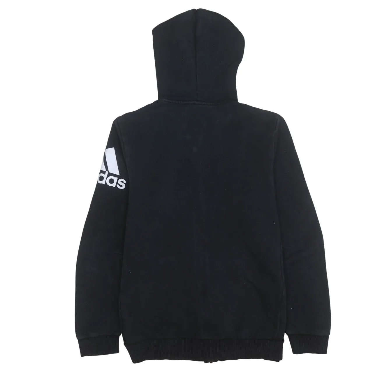Adidas 90's Drawstring Pockets Full Zip Up Hoodie XLarge Black sold by Vintage Club product image thumbnail 2