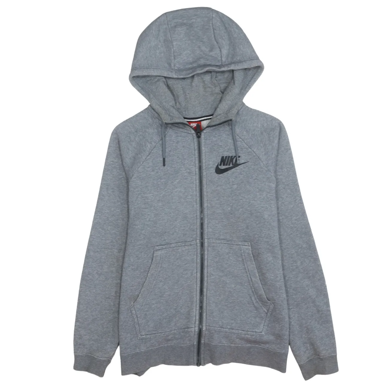 Nike 90's Swoosh Full Zip Up Hoodie Small Grey sold by Vintage Club