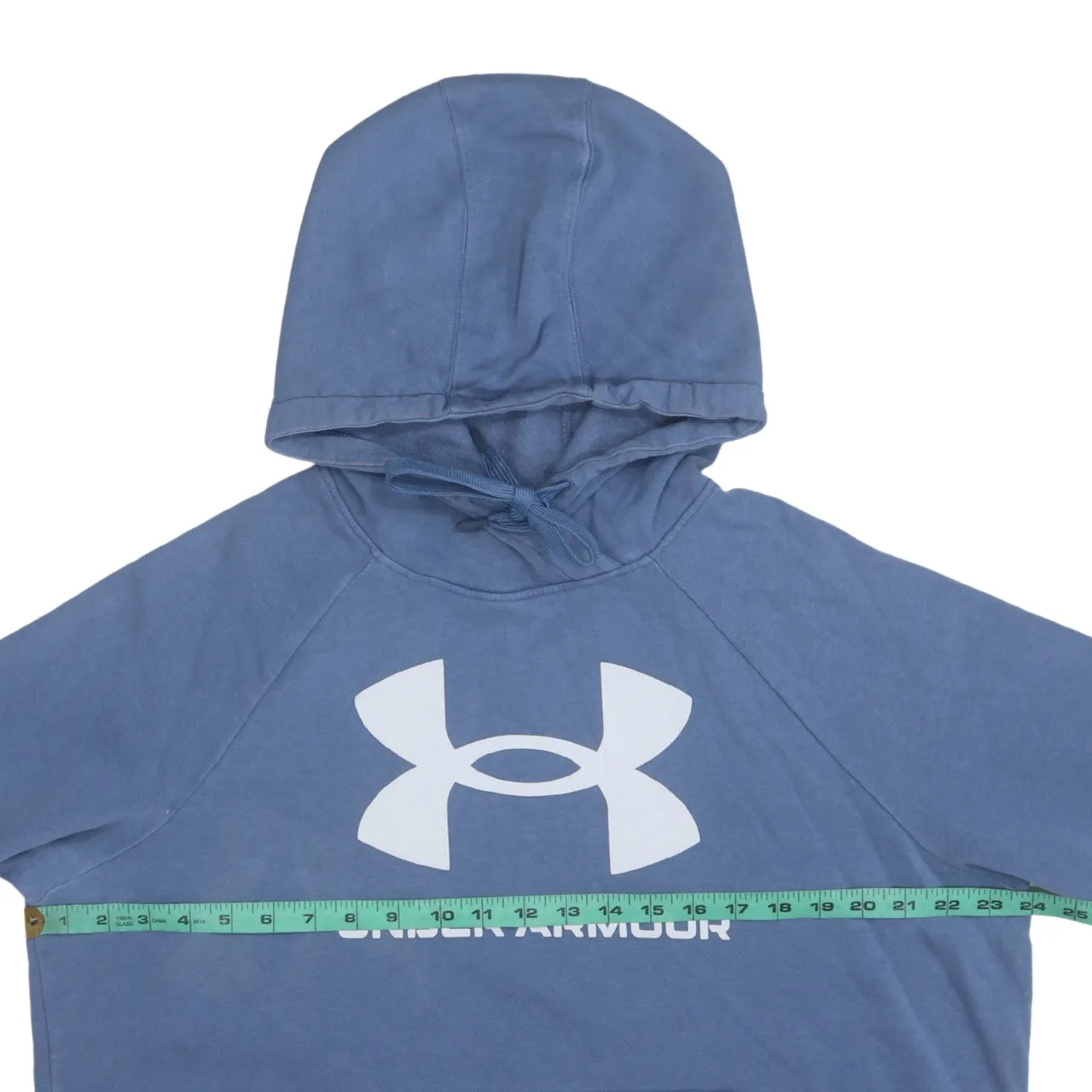 Under Armour Blue Hoodie Women's XLarge Printed Logo Front Pocket Fleece Sweatshirt sold by Vintage Club product image thumbnail 5