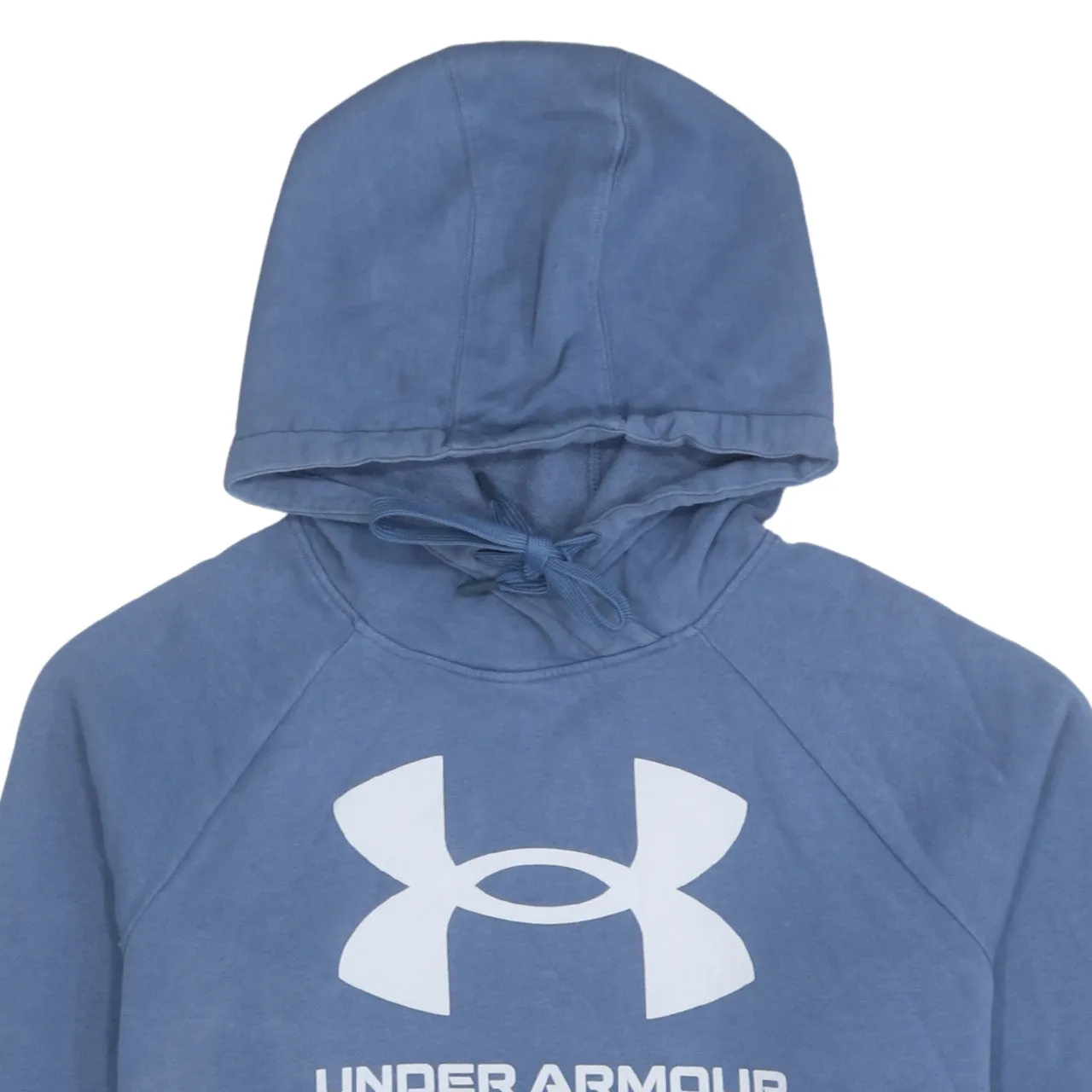 Under Armour Blue Hoodie Women's XLarge Printed Logo Front Pocket Fleece Sweatshirt sold by Vintage Club product image thumbnail 3