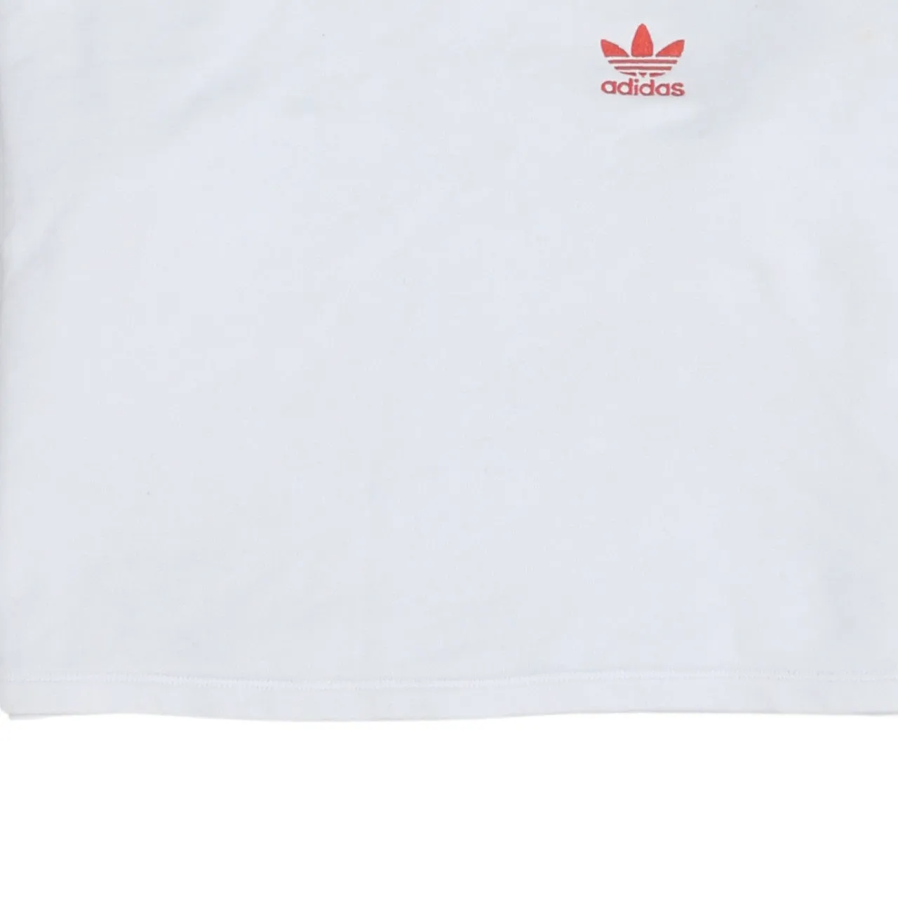 Adidas White Sweatshirt Women’s XSmall Embroidered Trefoil Chest Playing Card Sleeve Pullover Top sold by Vintage Club product image thumbnail 4
