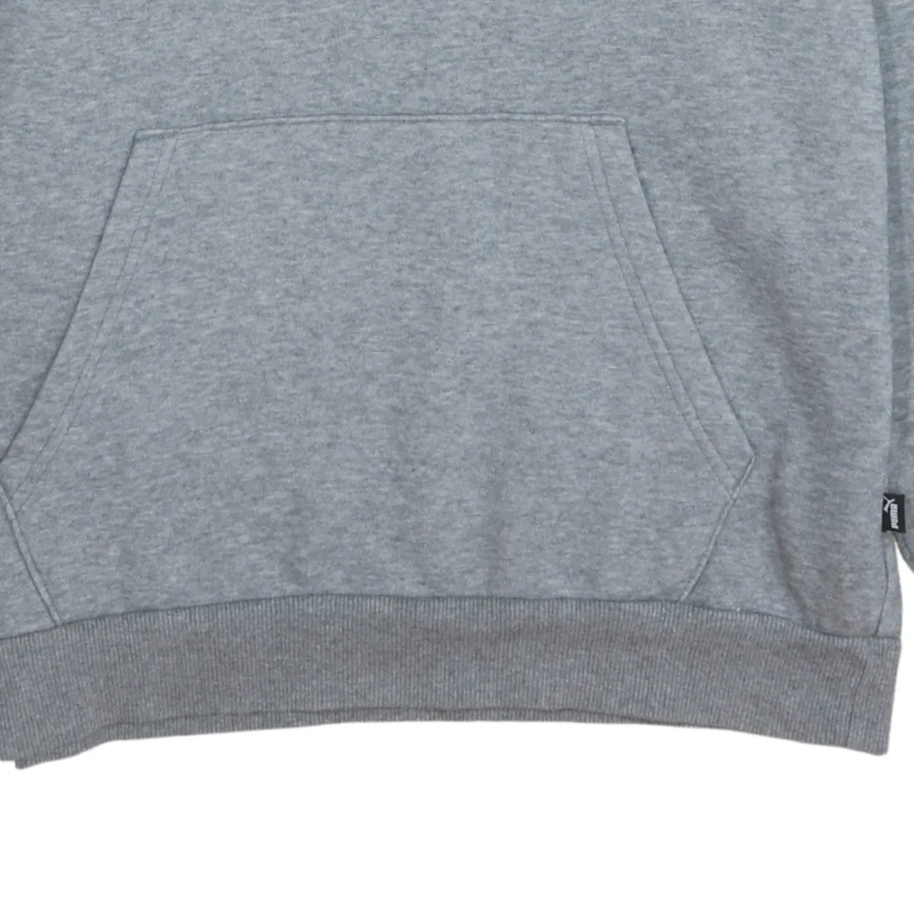 Puma Grey Hoodie Men's Small Printed Logo Drawstring Hood Front Pocket Sweatshirt sold by Vintage Club product image thumbnail 4