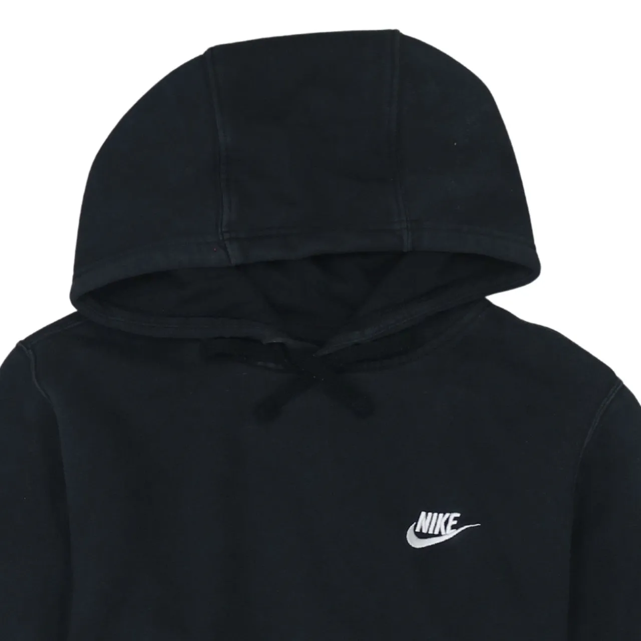 Nike Black Hoodie Men's Small Embroidered Swoosh Logo Front Pocket Pullover Sweatshirt sold by Vintage Club product image thumbnail 3