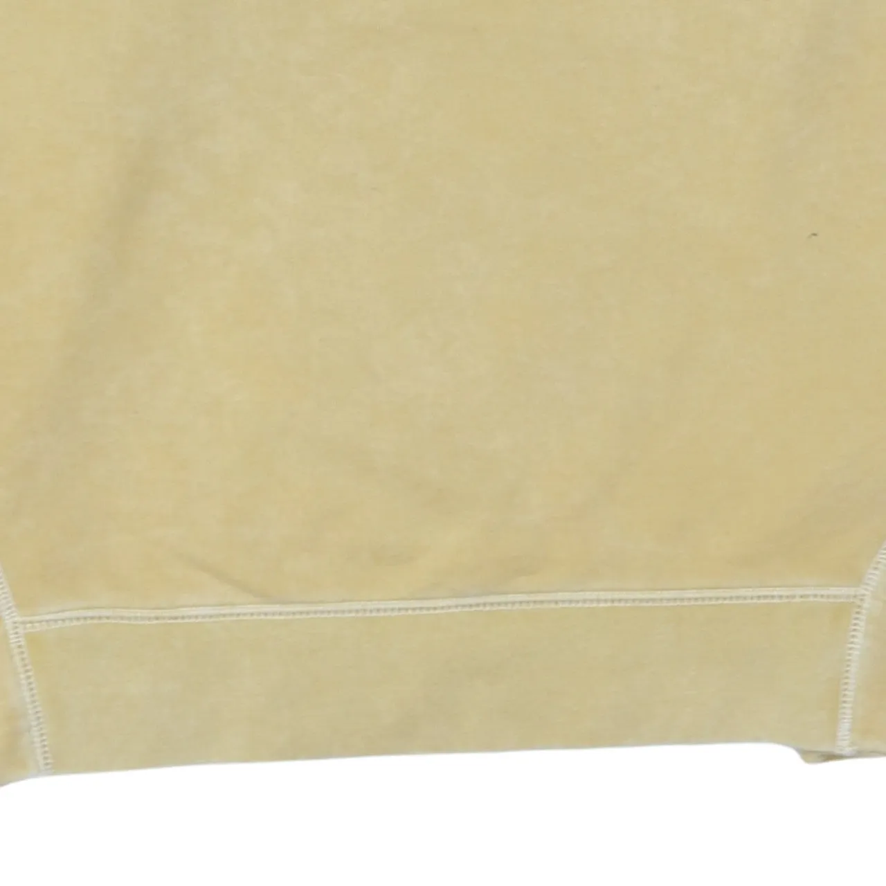 Nike Pale Yellow Sweatshirt Men’s Medium Embroidered Chest Patch Contrast Stitch Pullover Top sold by Vintage Club product image thumbnail 4