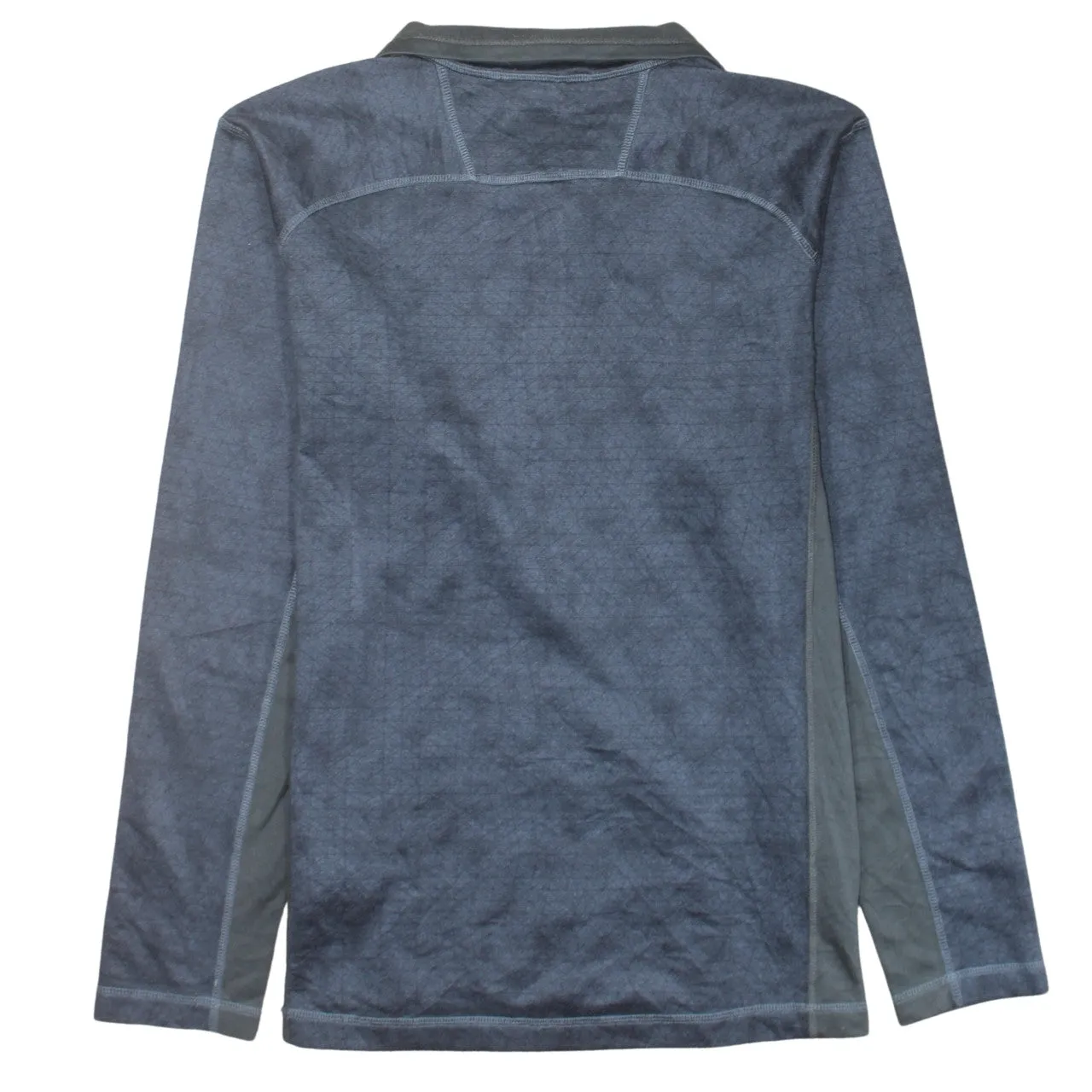 The North Face Blue Quarter Zip Fleece Sweatshirt Women's Large Embroidered Logo Pullover Top sold by Vintage Club product image thumbnail 2