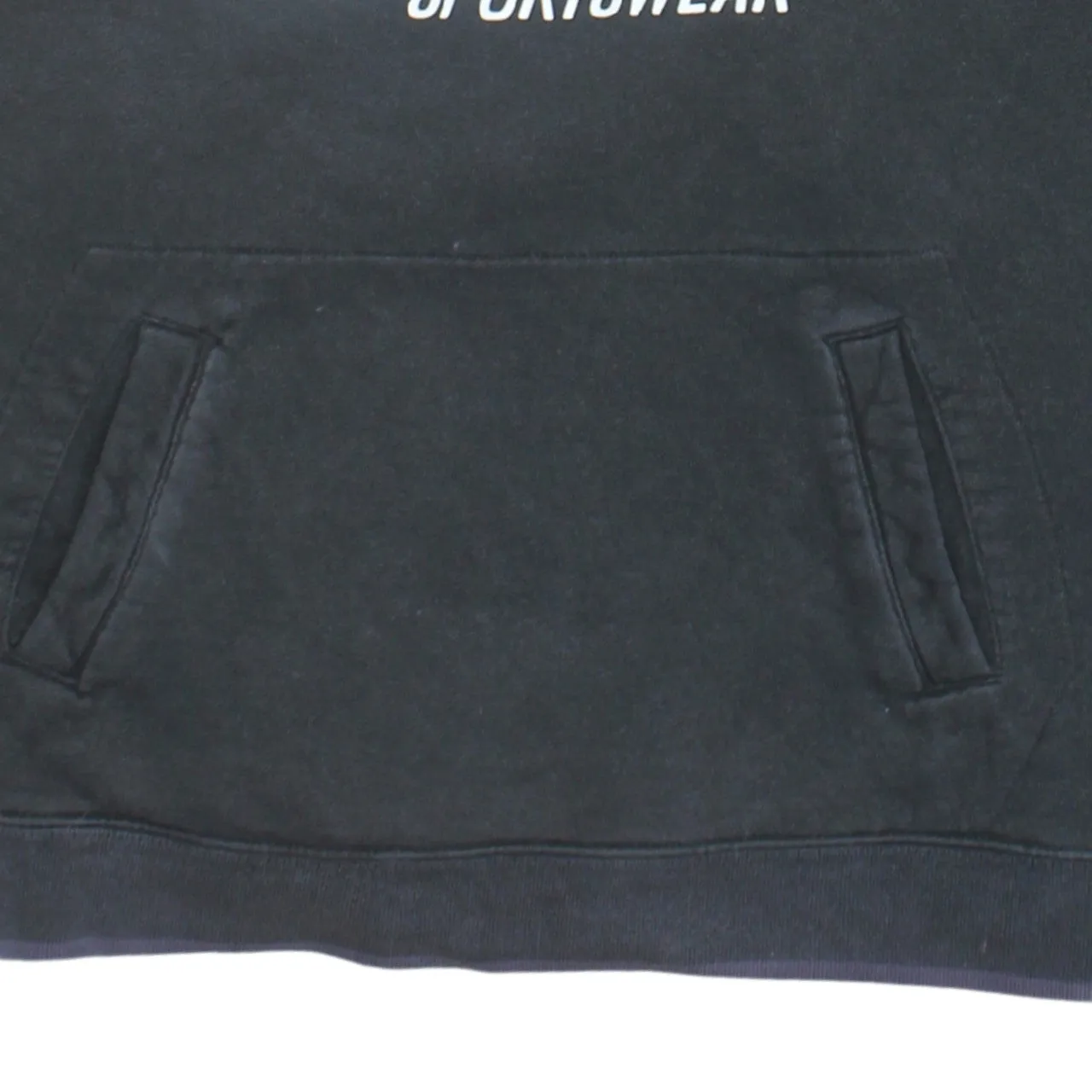 Nike Black Quarter Zip Sweatshirt Women's XLarge Printed Logo Front Pockets Fleece Pullover sold by Vintage Club product image thumbnail 4