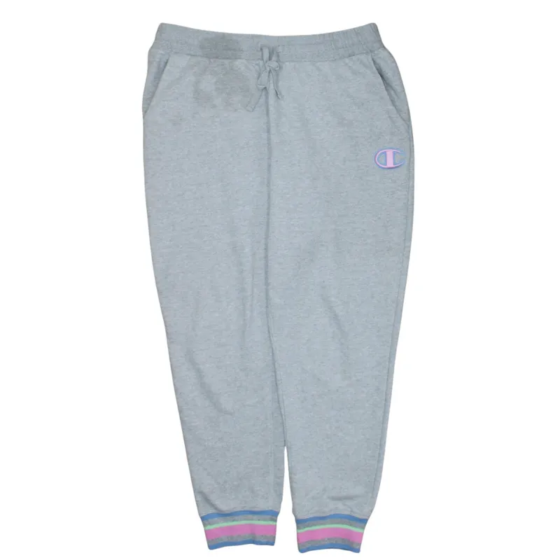Champion Light Grey Joggers Men’s XLarge Embroidered C Logo Pastel Cuff Sweatpants sold by Vintage Club