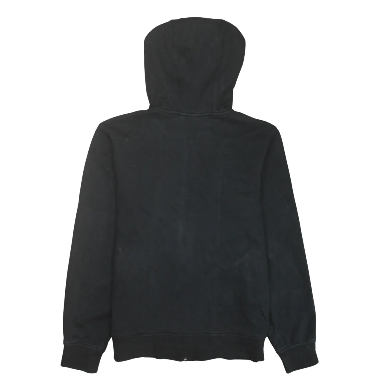 Lacoste Black Zip Hoodie Women’s Small Embroidered Croc Logo Drawstring Hood Casual Sweatshirt sold by Vintage Club product image thumbnail 2