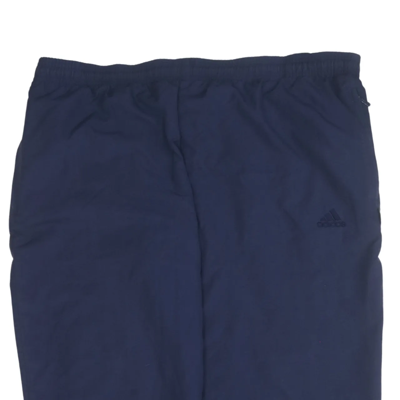 Adidas Navy Blue Trousers Men's 44 Elasticated Waist Cuffed Hem Small Embroidered Logo Track Pants sold by Vintage Club product image thumbnail 3