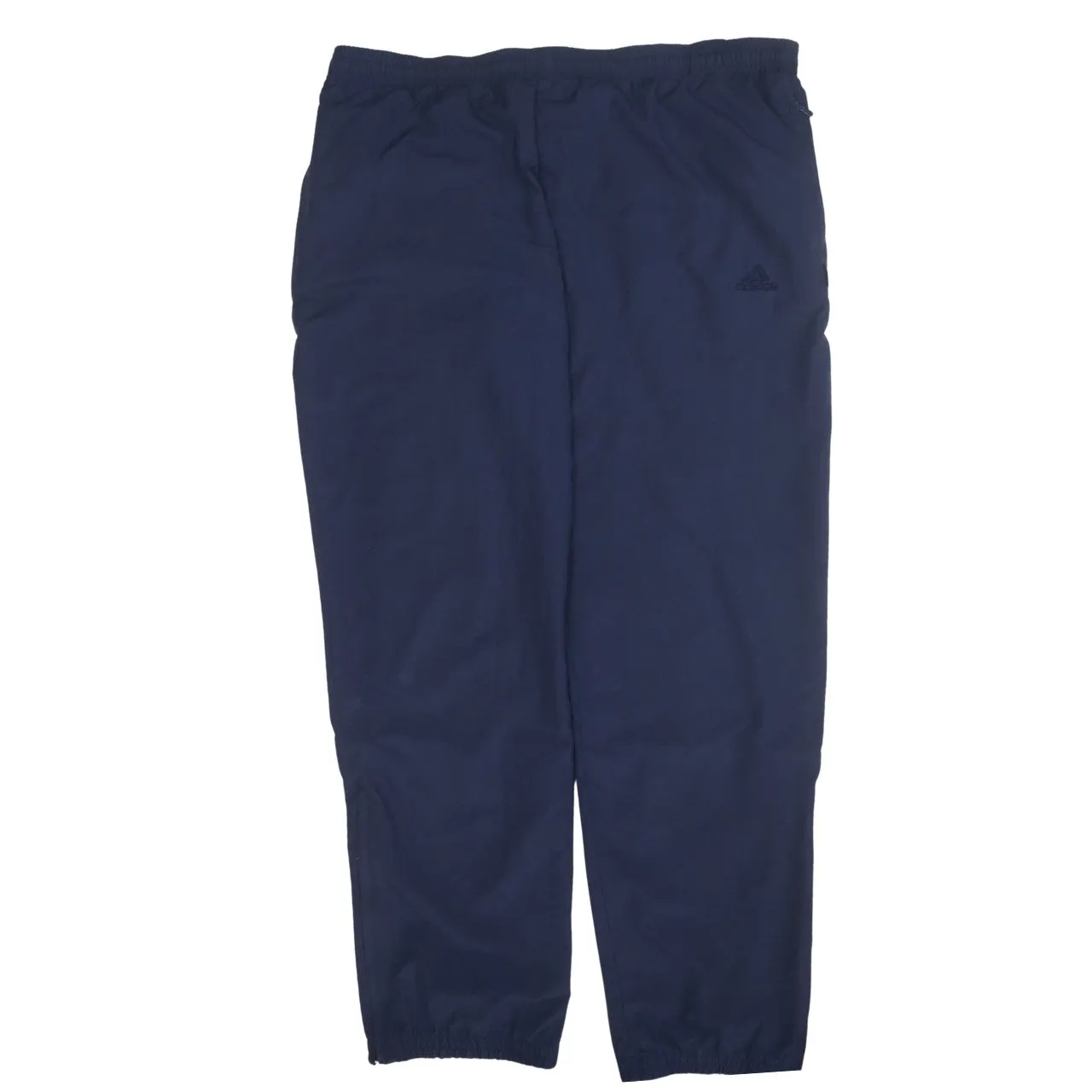 Adidas Navy Blue Trousers Men's 44 Elasticated Waist Cuffed Hem Small Embroidered Logo Track Pants sold by Vintage Club