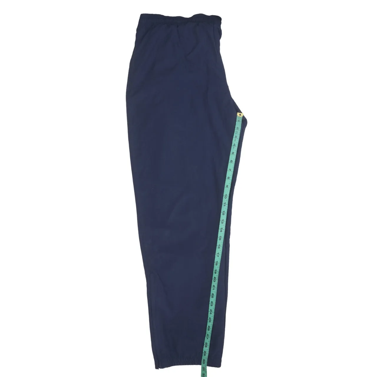 Adidas Navy Blue Trousers Men's 44 Elasticated Waist Cuffed Hem Small Embroidered Logo Track Pants sold by Vintage Club product image thumbnail 5