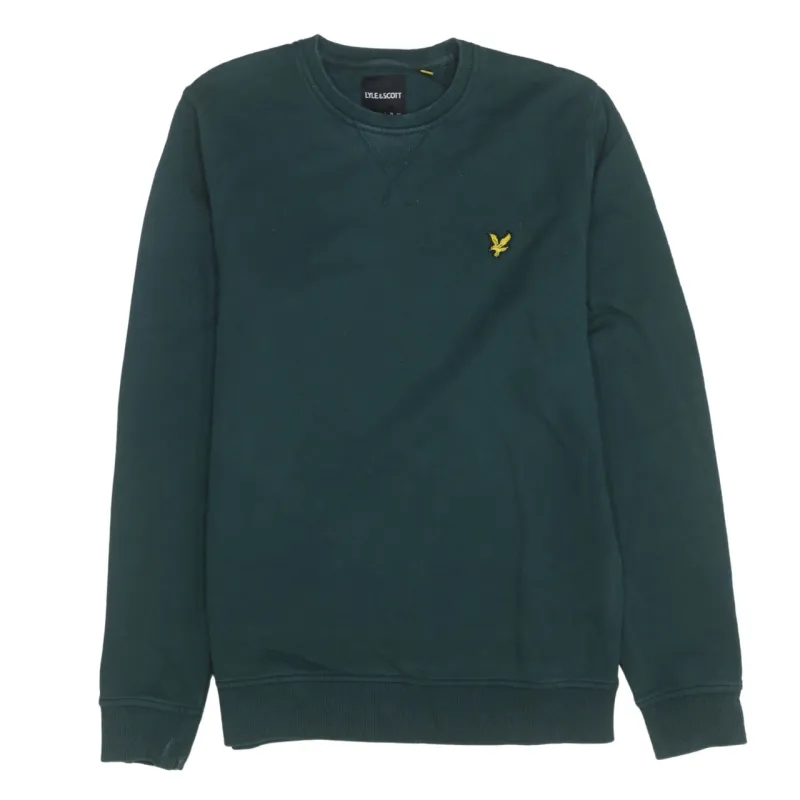 Lyle & Scott Dark Green Sweatshirt Women's Medium Embroidered Eagle Logo Crewneck Pullover sold by Vintage Club