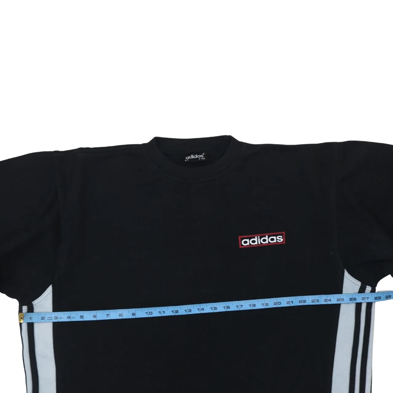 Adidas Black Sweatshirt Men's Large Embroidered Chest Logo Big Back Graphic Pullover Fleece Top sold by Vintage Club product image thumbnail 5