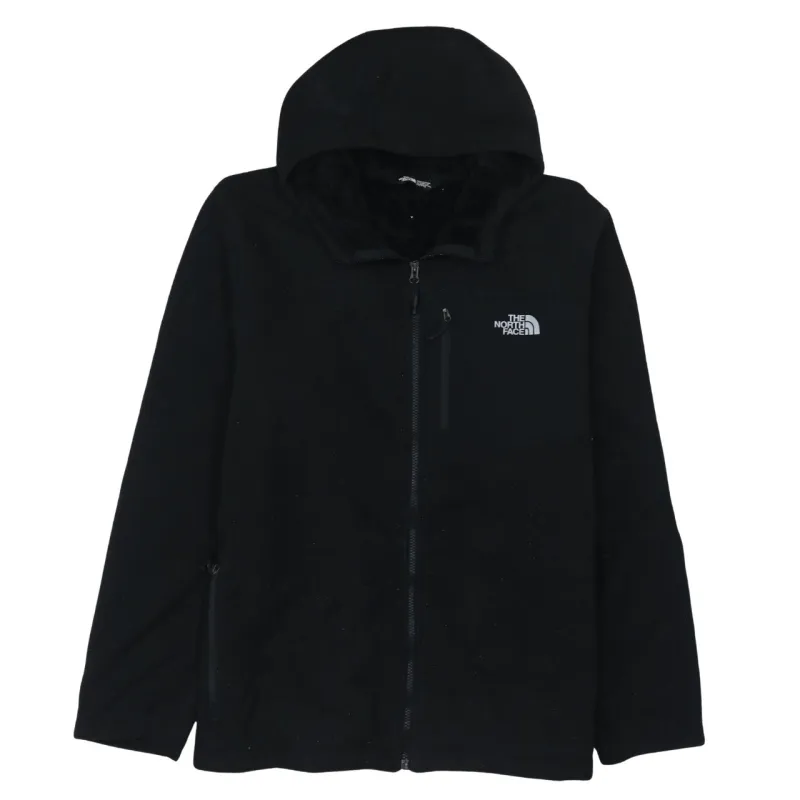 The North Face Black Fleece Hoodie Women’s XXLarge Full Zip Embroidered Chest Logo Jacket made by The North Face
