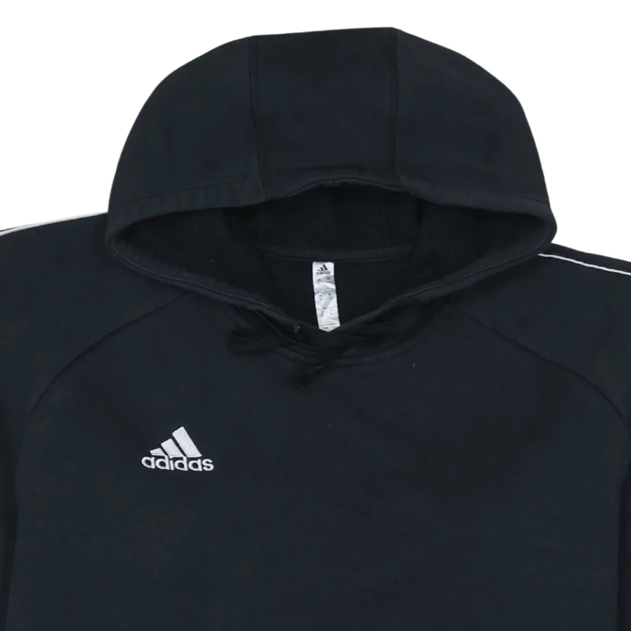 Adidas Black Hoodie Women’s XLarge Embroidered Logo Piping Detail Pullover Sweatshirt Top sold by Vintage Club product image thumbnail 3