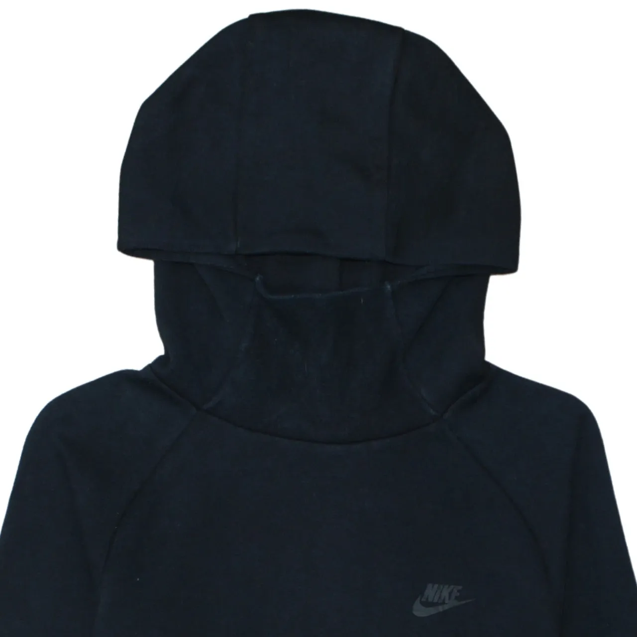 Nike Black Hoodie Men's Small Embroidered Swoosh Minimal Pullover Hooded Sweatshirt sold by Vintage Club product image thumbnail 3