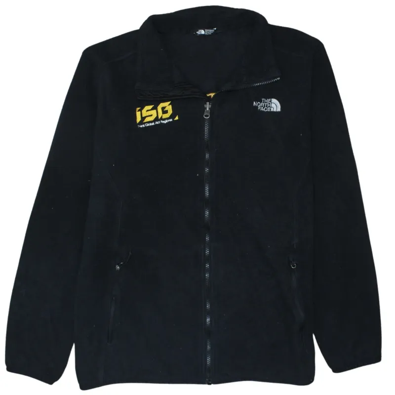 The North Face Black Fleece Jacket Women’s 2XL Embroidered Logos Full Zip Pockets Outerwear sold by Vintage Club