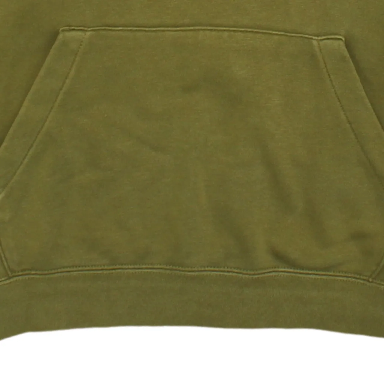 Nike Olive Green Hoodie Men's Medium Embroidered Chest Logo Front Pocket Pullover Sweatshirt sold by Vintage Club product image thumbnail 4