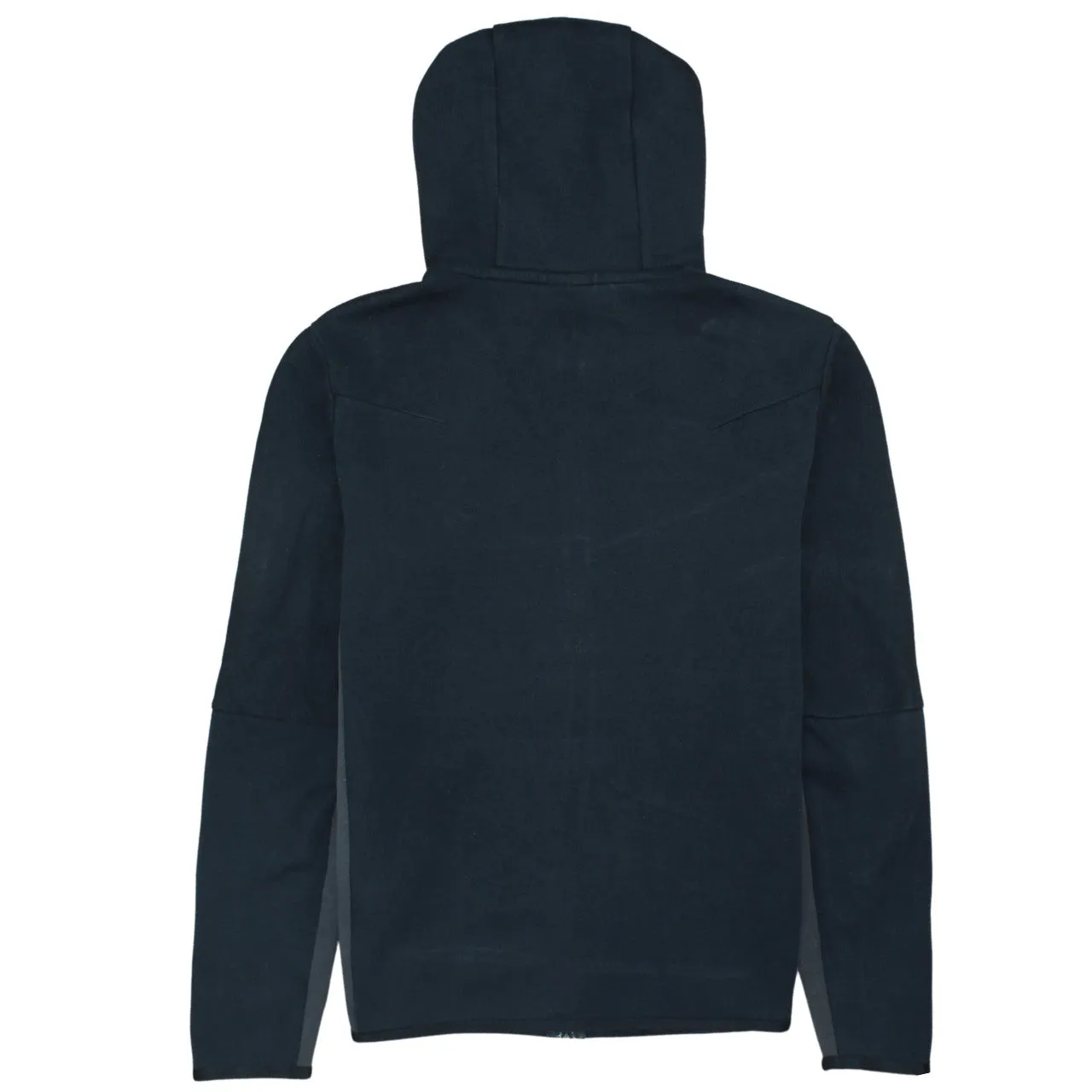 Nike Black Grey Full Zip Hoodie Men’s Small Embroidered Swoosh Arm Zip Pocket Sweatshirt sold by Vintage Club product image thumbnail 2