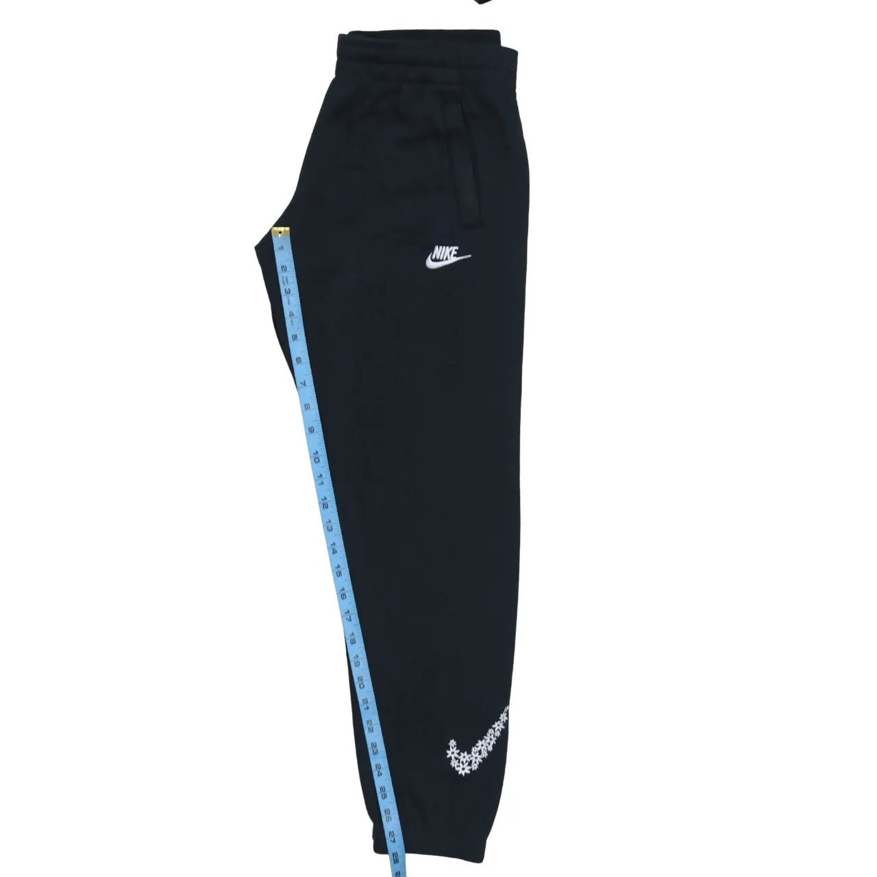 Nike Black Joggers Sweatpants Men's XLarge Embroidered Logos Elastic Waist Cuffed Hem Trousers sold by Vintage Club product image thumbnail 5