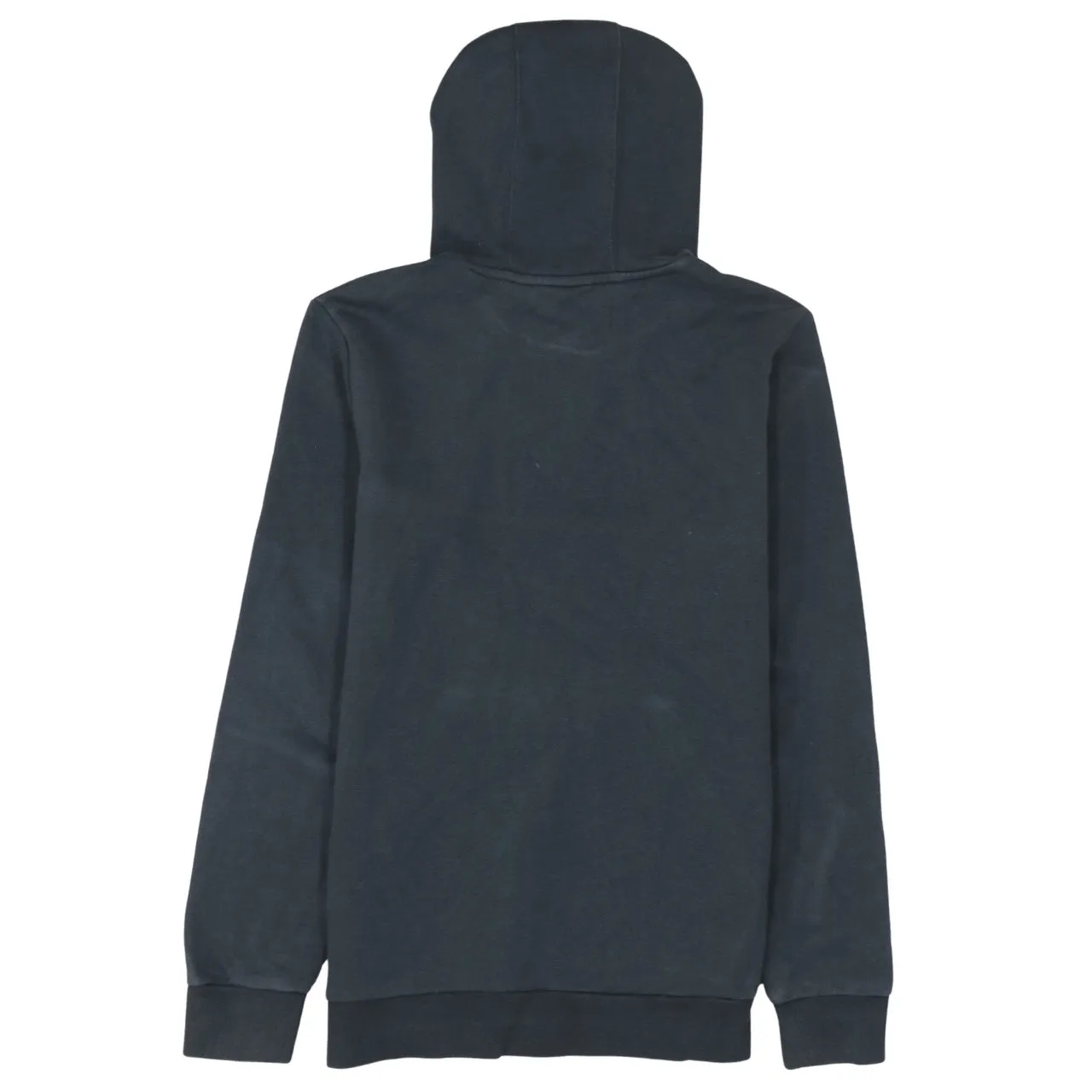 Adidas Black Hoodie Women’s Large Embroidered Trefoil Logo Front Pocket Pullover Sweatshirt sold by Vintage Club product image thumbnail 2