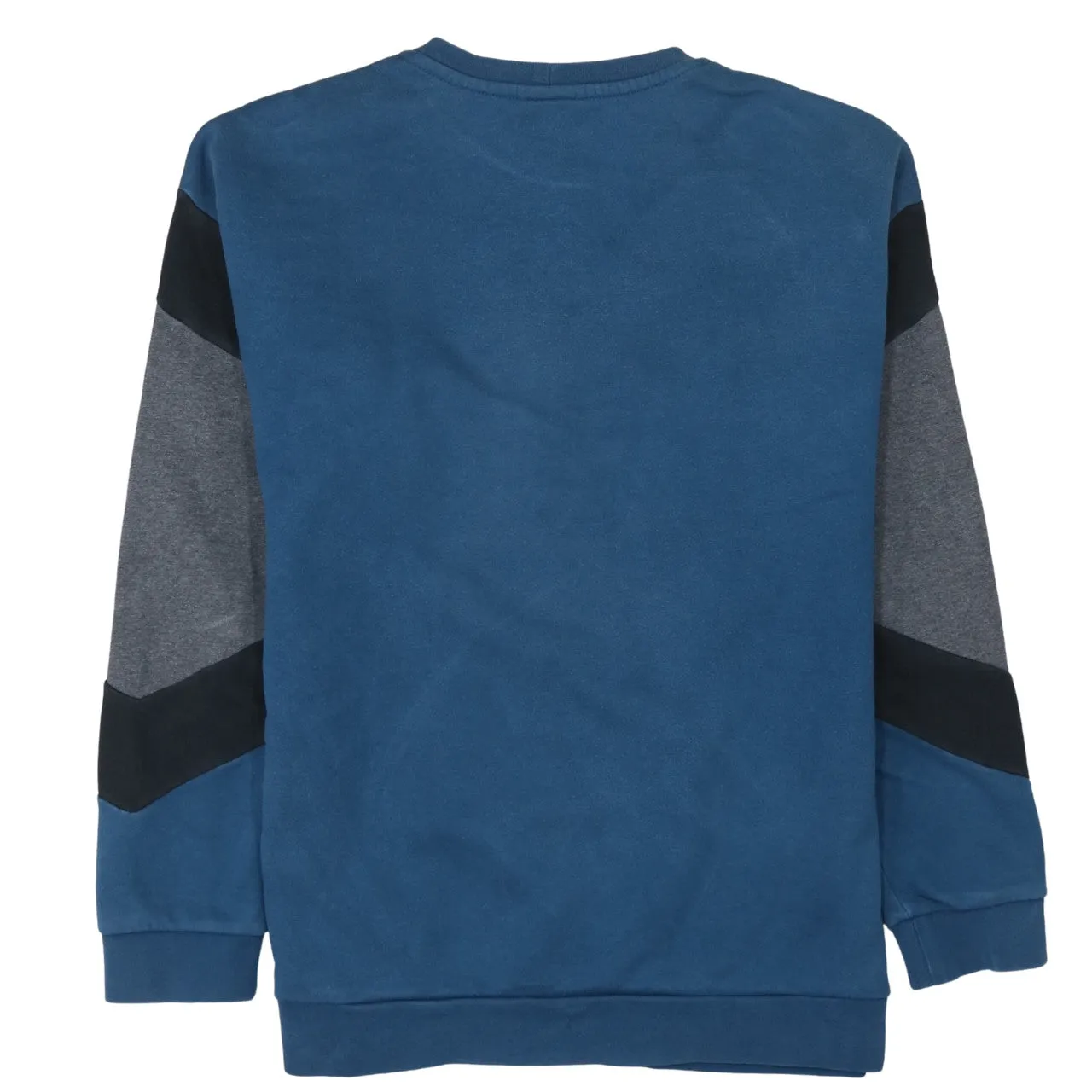 Nike Blue Colour Block Sweatshirt Men's Small Printed Nike Air Logo Pullover Top sold by Vintage Club product image thumbnail 2