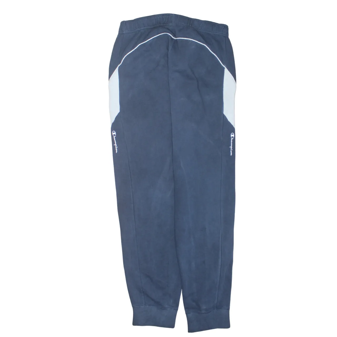 Champion Navy Blue Joggers Men’s XLarge Embroidered Logos Contrast Panels Cuffed Sweatpants sold by Vintage Club product image thumbnail 2