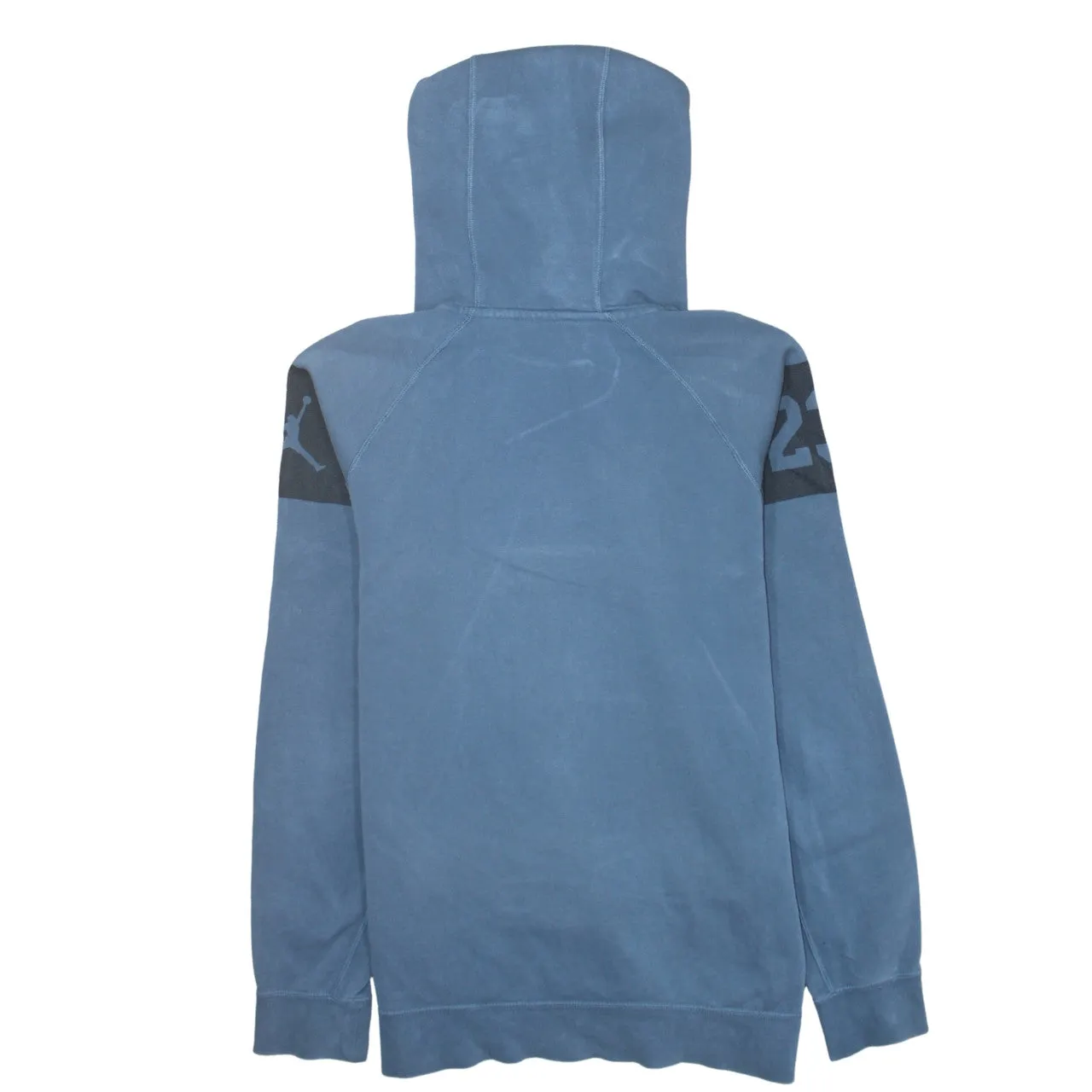 Jordan Blue Hoodie Women’s Large Printed Chest Logo Number 23 Sleeve Pullover Sweatshirt sold by Vintage Club product image thumbnail 2