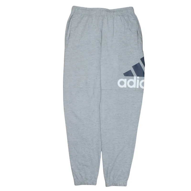 Adidas Light Grey Joggers Men’s 28 Printed Logo Elasticated Waist Cuffed Sweatpants sold by Vintage Club