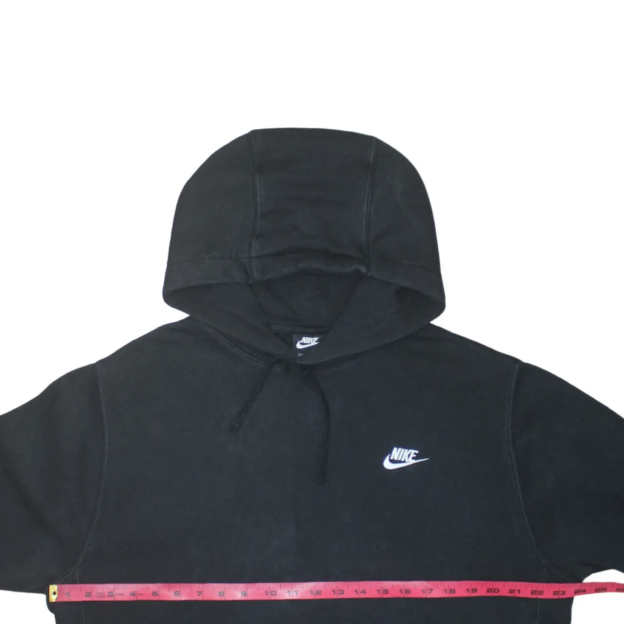 Nike Black Hoodie Men’s Large Embroidered Swoosh Logo Front Pocket Pullover Sweatshirt sold by Vintage Club product image thumbnail 5