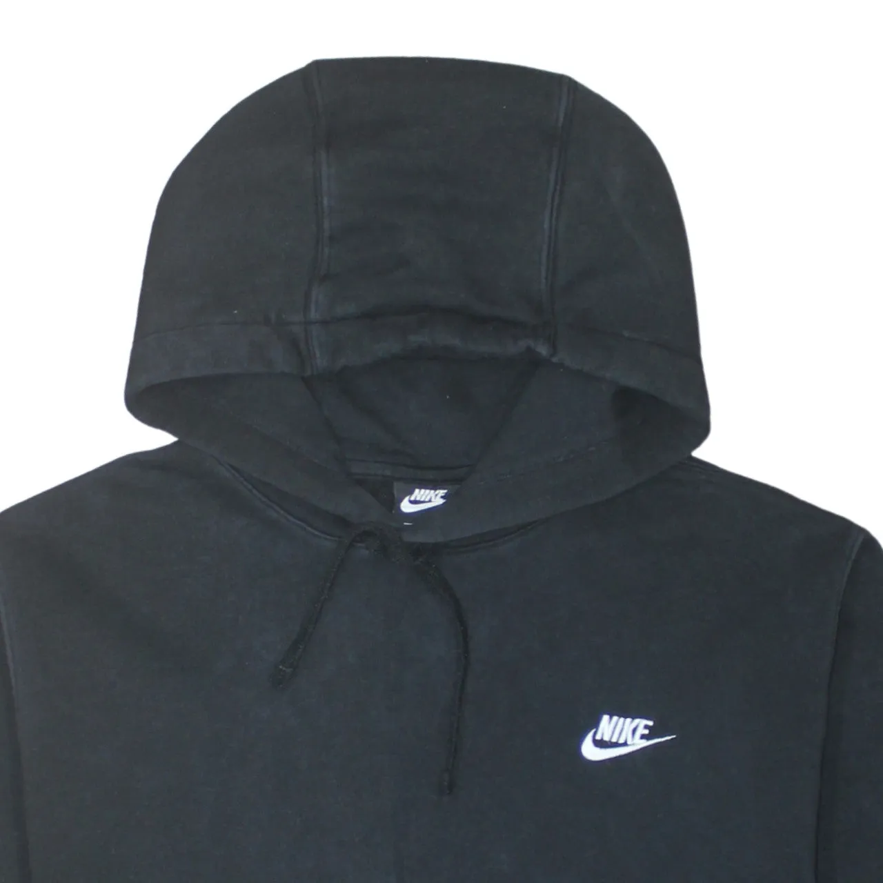 Nike Black Hoodie Men’s Large Embroidered Swoosh Logo Front Pocket Pullover Sweatshirt sold by Vintage Club product image thumbnail 3