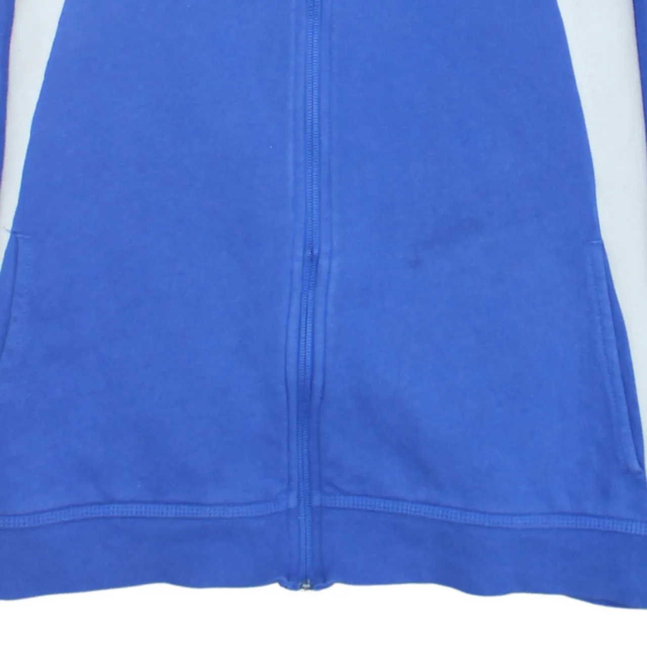 Nike Blue Full Zip Hoodie Women’s XLarge Embroidered Swoosh Colour Block Fleece Sweatshirt sold by Vintage Club product image thumbnail 4