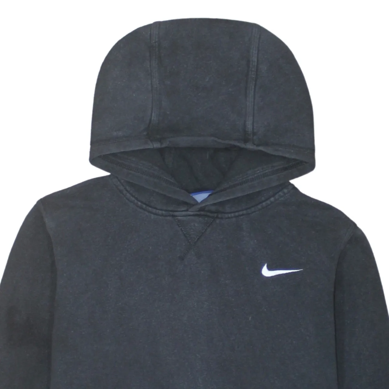 Nike Black Pullover Hoodie Women’s XLarge Embroidered Swoosh Front Pocket Fleece Sweatshirt sold by Vintage Club product image thumbnail 3
