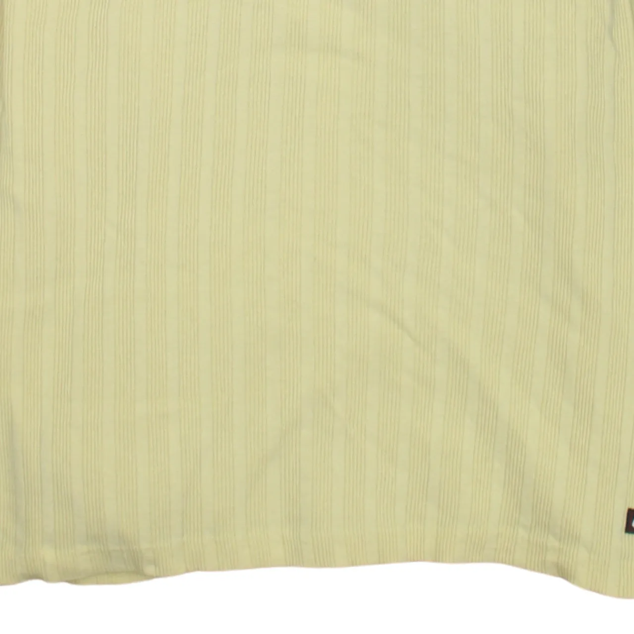 Nike Pale Yellow Mock Neck Jumper Men's XLarge Ribbed Cotton Embroidered Swoosh Sweater sold by Vintage Club product image thumbnail 4