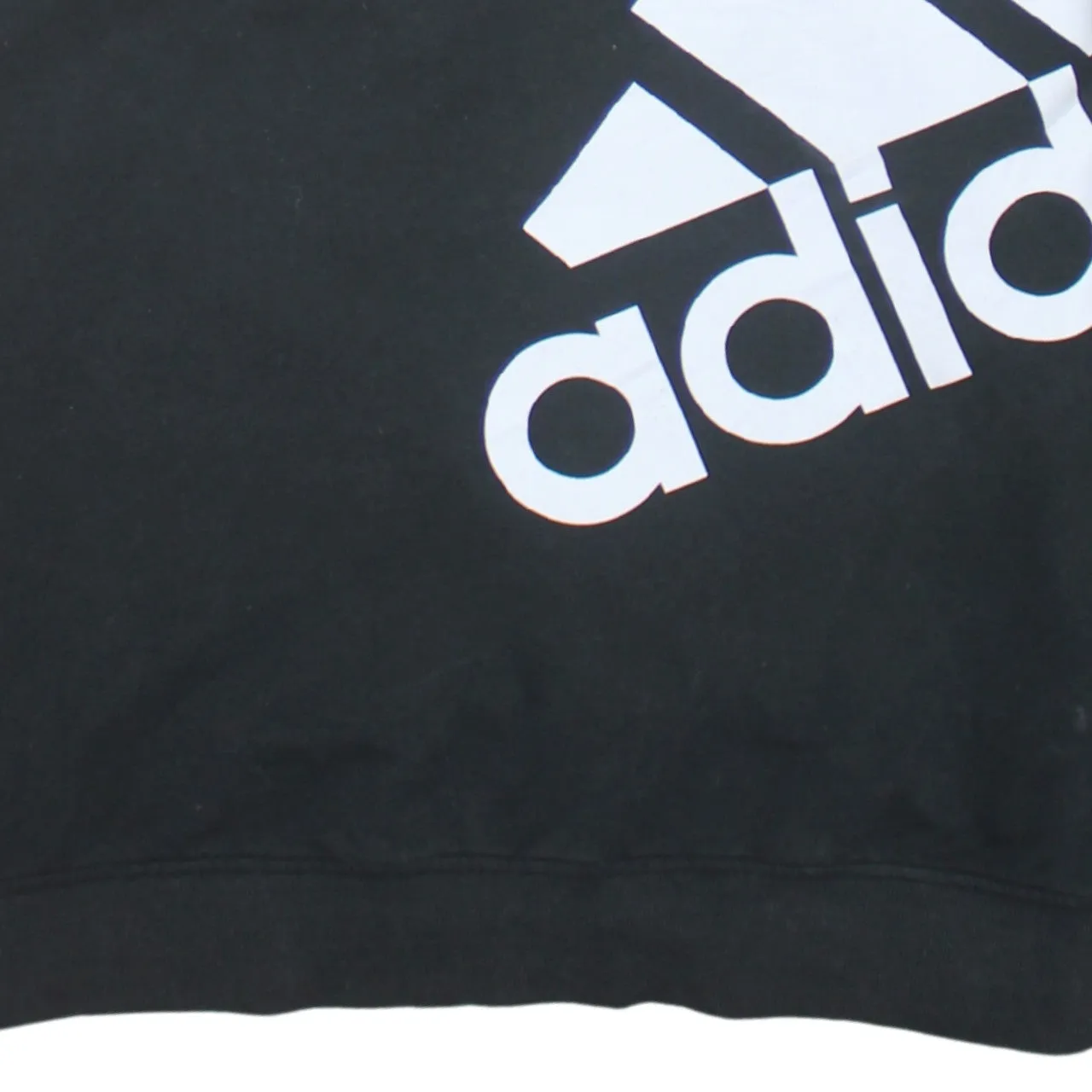 Adidas Black Sweatshirt Women’s Large Printed Big Logo Climalite Crewneck Pullover Top sold by Vintage Club product image thumbnail 4