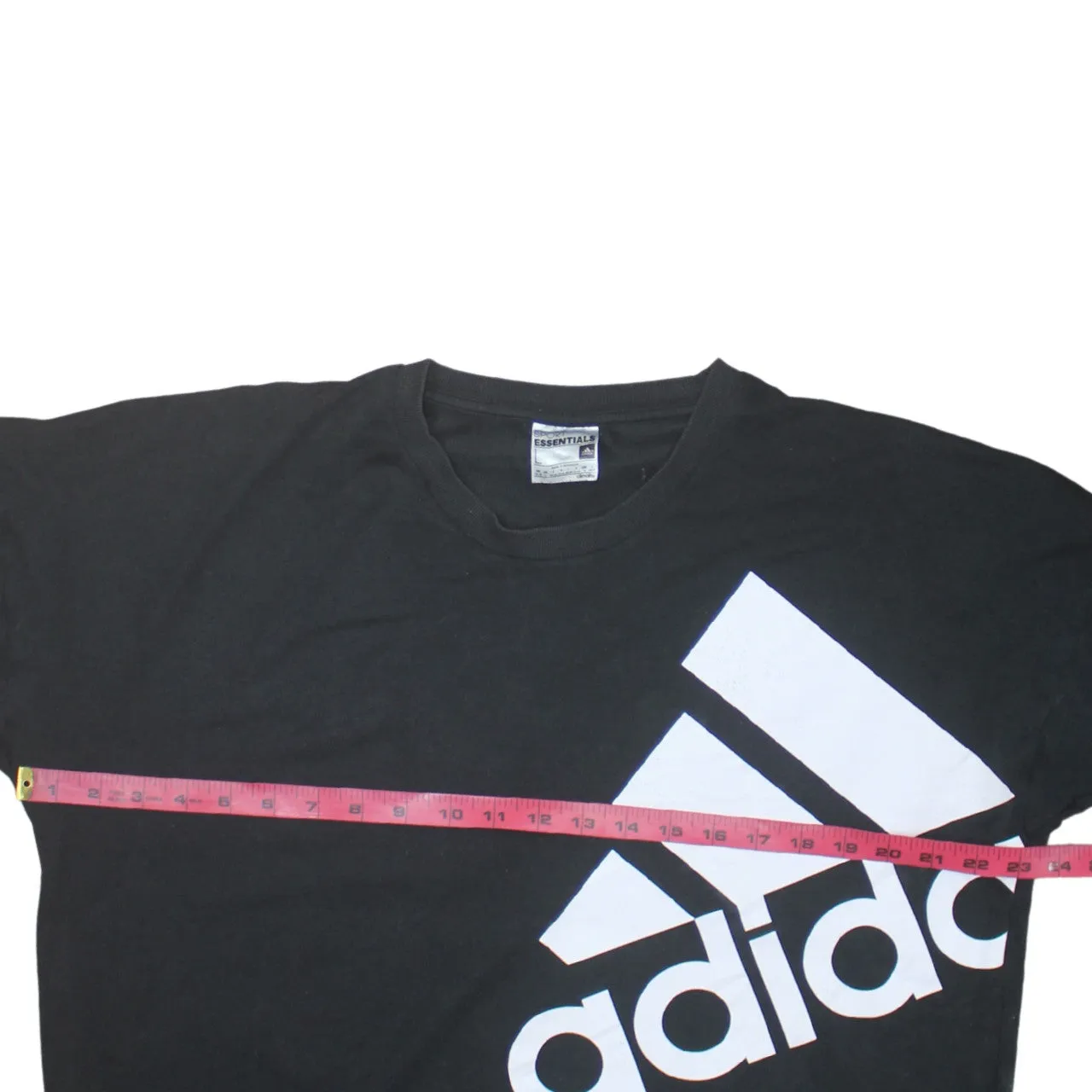 Adidas Black Sweatshirt Women’s Large Printed Big Logo Climalite Crewneck Pullover Top sold by Vintage Club product image thumbnail 5