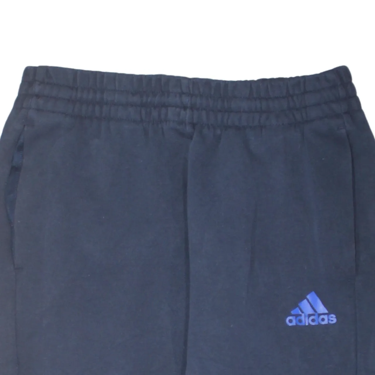Adidas Navy Blue Joggers Men's 30 Embroidered Logo Elastic Waist Cuffed Track Sweatpants sold by Vintage Club product image thumbnail 3